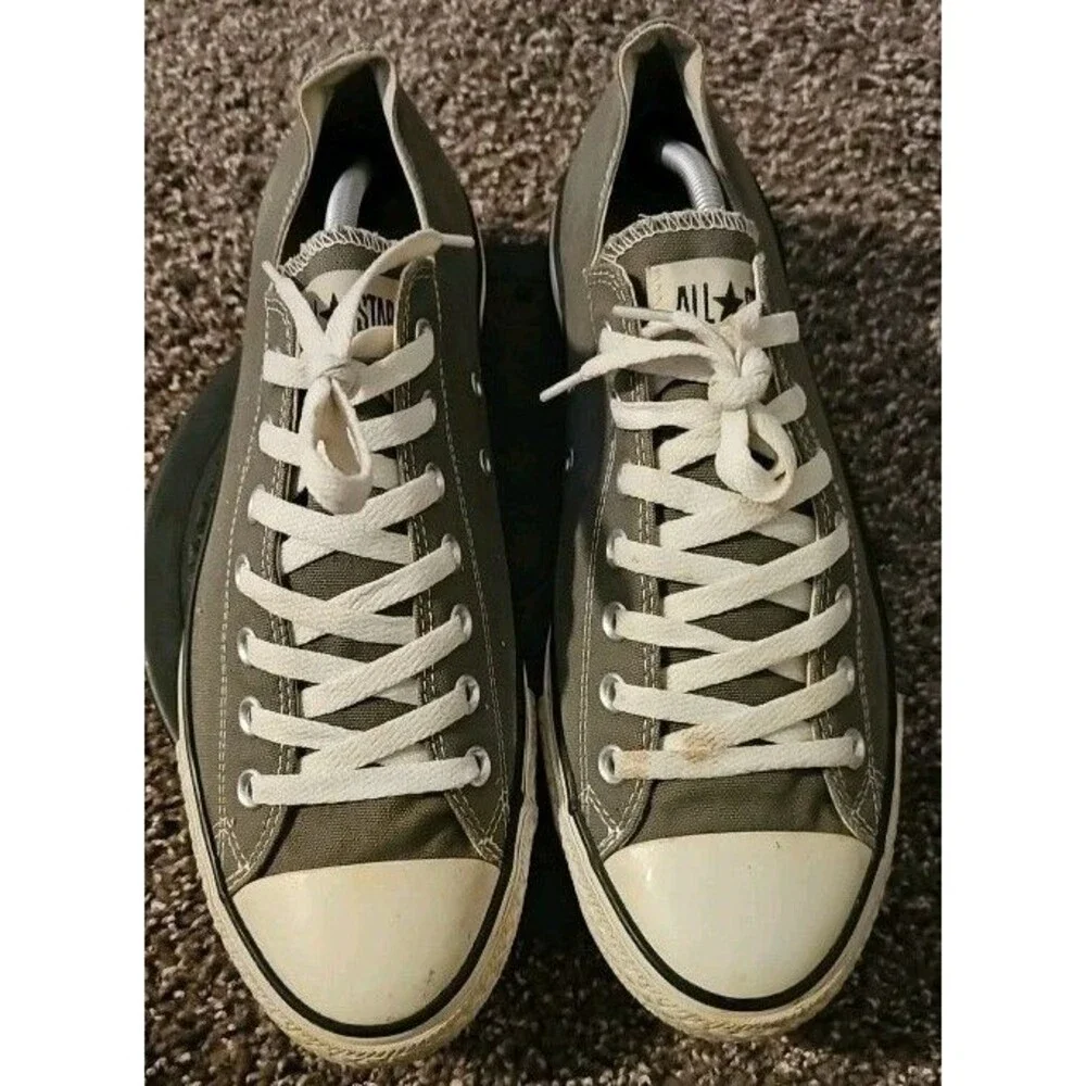 Converse Chuck Taylor All Star Low Gray Mens 11 Women’s 13 Sneakers Shoes